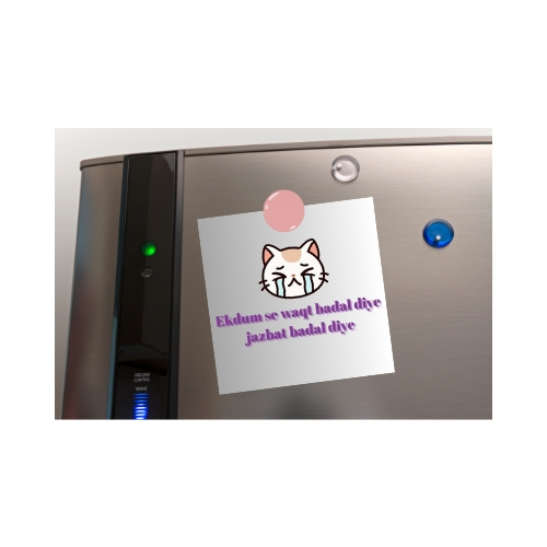Fridge Magnet ( Ek dum se waqt badal diya... )